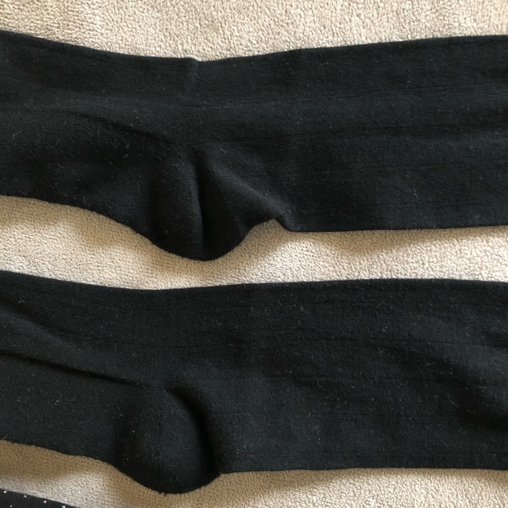 Crew Dress Socks Black Mixed Solid/Pattern 5 Pairs - image 8